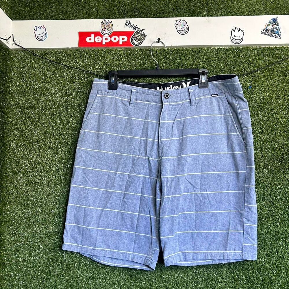 Hurley Men's Blue and Grey Shorts
